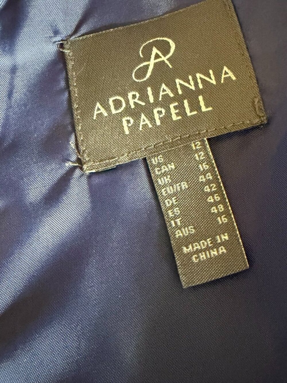 Adrianna Papell Formal Dress, NWT, Size 12 - Picture 2 of 15